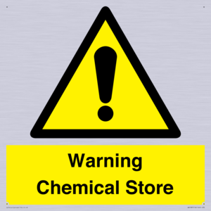 Warning Chemical Store